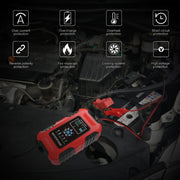 FOXSUR 10A 12V 7-segment Motorcycle / Car Smart Battery Charger, Plug Type:US Plug(Red)
