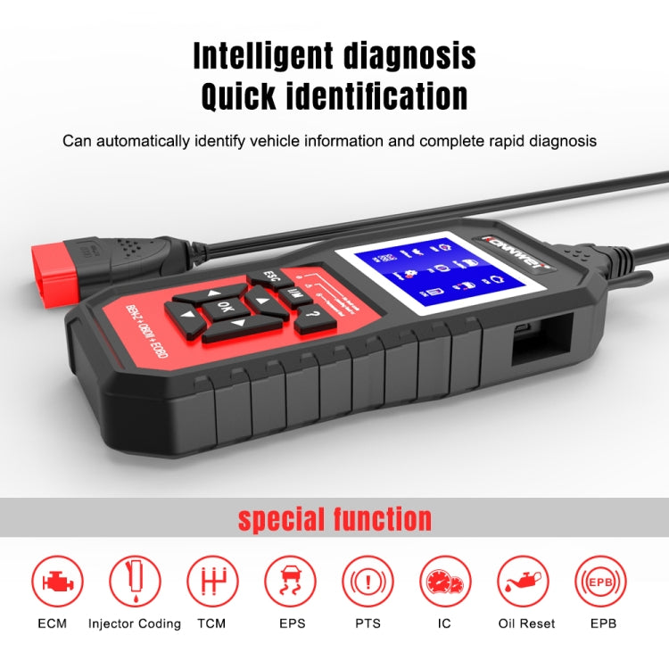 KONNWEI KW460 Car 2.8 inch 12V Lead-acid Battery Tester Fault Diagnosis Instrument - free shipping - PMC TechLife - Order now!