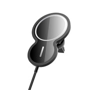 W34 Inverted Gourd-shaped Magnetic Car Wireless Charger Mobile Phone Holder(Black)