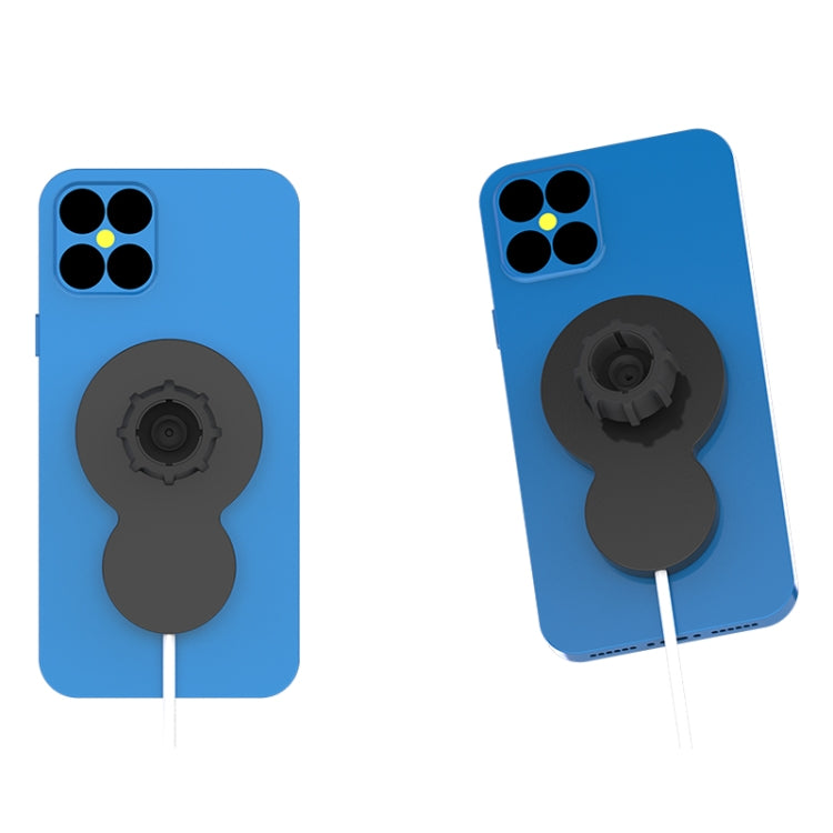 W34 Inverted Gourd-shaped Magnetic Car Wireless Charger Mobile Phone Holder(Blue) - Wireless Charger Holders by PMC TechLife | Online Shopping South Africa | PMC TechLife