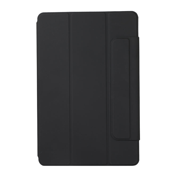 For Xiaomi Pad 5 / Pad 5 Pro Solid Color Magnetic Buckle Horizontal Flip Leather Case with Holder(Black)