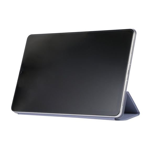 For Xiaomi Pad 5 / Pad 5 Pro Solid Color Magnetic Buckle Horizontal Flip Leather Case with Holder(Dark Blue)