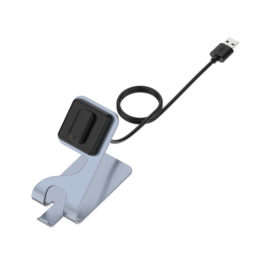 For Fitbit Charge 5 Portable Magnetic Metal Charger Holder(Grey) - Charger by PMC Jewellery | Online Shopping South Africa | PMC Jewellery | Buy Now Pay Later Mobicred