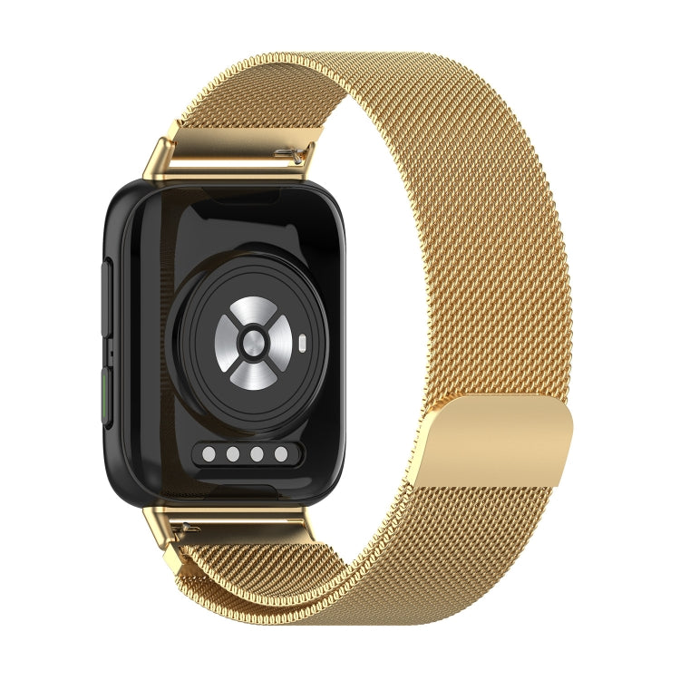 For OPPO Watch 2 42mm Milan Metal Watch Band(Gold)