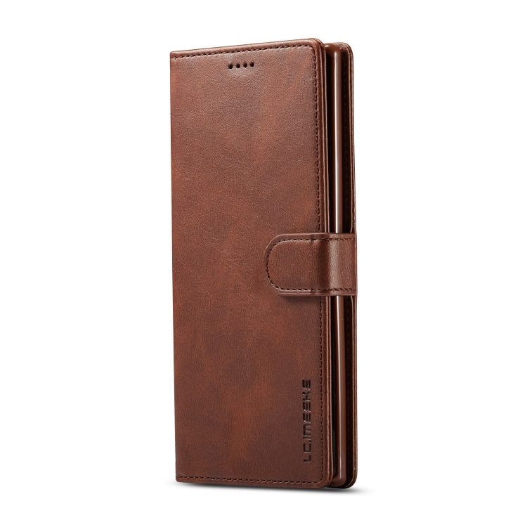 For Galaxy Note 10 Plus LC.IMEEKE Calf Texture Horizontal Flip Leather Case, with Holder & Card Slots & Wallet(Brown) - Galaxy Phone Cases by LC.IMEEKE | Online Shopping South Africa | PMC Jewellery | Buy Now Pay Later Mobicred