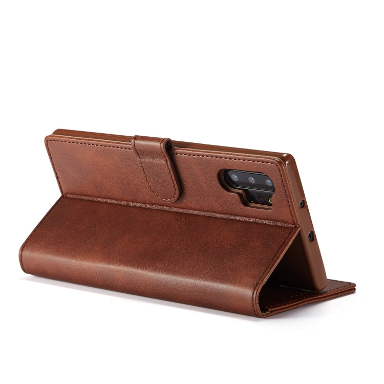 For Galaxy Note 10 Plus LC.IMEEKE Calf Texture Horizontal Flip Leather Case, with Holder & Card Slots & Wallet(Rose Red) - Galaxy Phone Cases by LC.IMEEKE | Online Shopping South Africa | PMC Jewellery | Buy Now Pay Later Mobicred