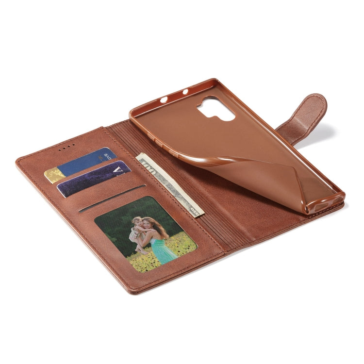 For Galaxy Note 10 Plus LC.IMEEKE Calf Texture Horizontal Flip Leather Case, with Holder & Card Slots & Wallet(Rose Red) - Galaxy Phone Cases by LC.IMEEKE | Online Shopping South Africa | PMC Jewellery | Buy Now Pay Later Mobicred