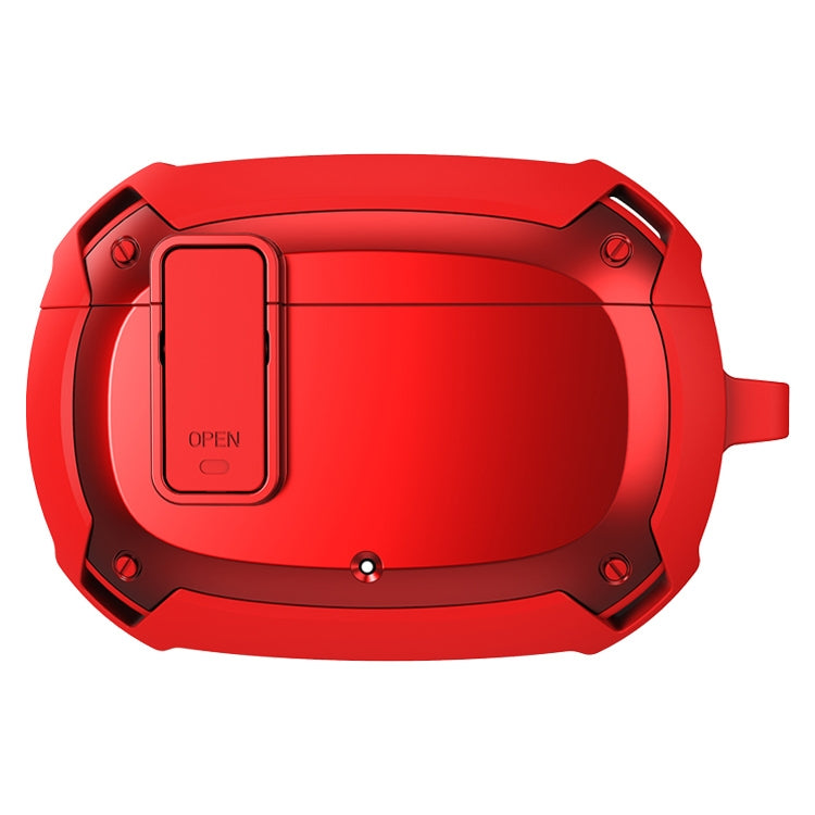 Bumblebee Armor Earphone Protective Case with Switch & Hook For Beats Studio Buds(Red) - Other Case by PMC TechLife | Online Shopping South Africa | PMC TechLife