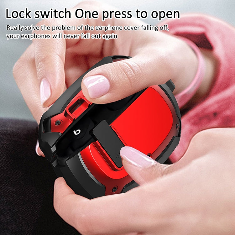 Bumblebee Armor Earphone Protective Case with Switch & Hook For Beats Studio Buds(Black + Yellow) - Other Case by PMC TechLife | Online Shopping South Africa | PMC TechLife