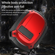 Bumblebee Armor Earphone Protective Case with Switch & Hook For Beats Studio Buds(Black + Blue)