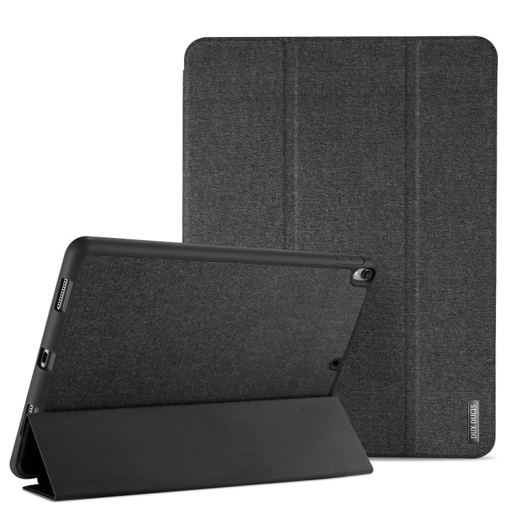 DUX DUCIS Domo Series Horizontal Flip Magnetic TPU + PU Leather Tablet Case with Three-folding Holder & Pen Slot For iPad Pro 12.9 inch 2017(Black)