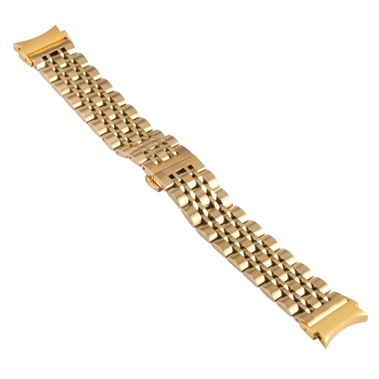 For Samsung Galaxy Watch4 40mm/44mm Seven-bead Stainless Steel Watch Band(Gold) - Watch Bands by Wintory | Online Shopping South Africa | PMC Jewellery | Buy Now Pay Later Mobicred