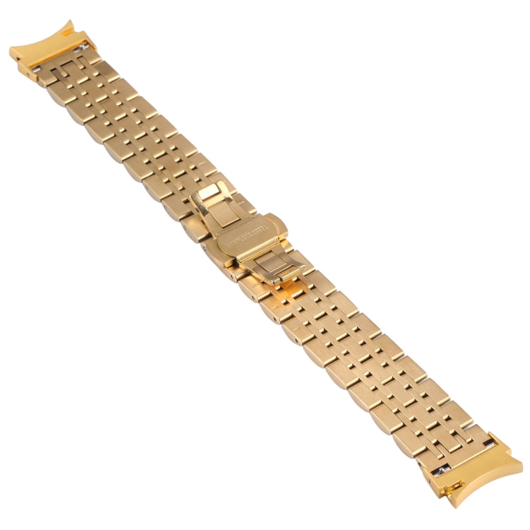 For Samsung Galaxy Watch4 40mm/44mm Seven-bead Stainless Steel Watch Band(Gold) - Watch Bands by Wintory | Online Shopping South Africa | PMC Jewellery | Buy Now Pay Later Mobicred