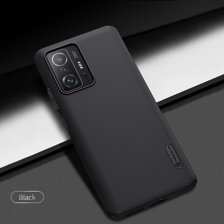 For Xiaomi Mi 11T / 11T Pro NILLKIN Frosted Concave-convex Texture PC Phone Protective Case(Black) - free shipping - PMC Jewellery - Order now!