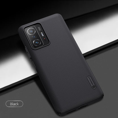For Xiaomi Mi 11T / 11T Pro NILLKIN Frosted Concave-convex Texture PC Phone Protective Case(Black) - free shipping - PMC Jewellery - Order now!