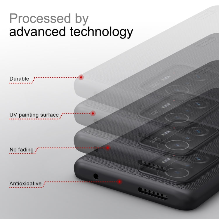 For Xiaomi Mi 11T / 11T Pro NILLKIN Frosted Concave-convex Texture PC Phone Protective Case(Black) - free shipping - PMC Jewellery - Order now!
