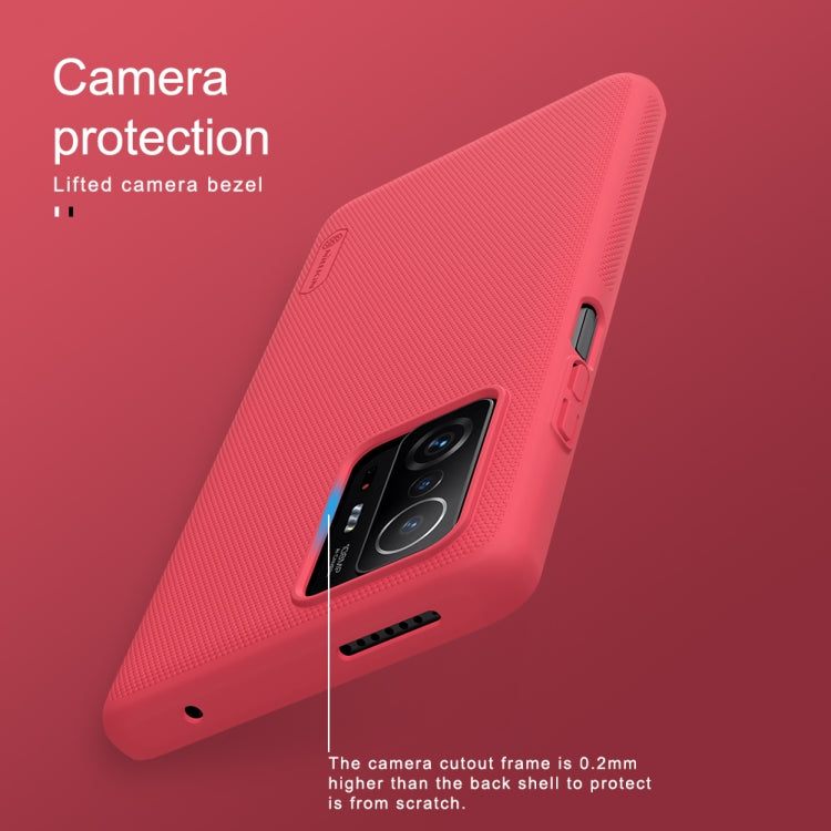 For Xiaomi Mi 11T / 11T Pro NILLKIN Frosted Concave-convex Texture PC Phone Protective Case(Black) - free shipping - PMC Jewellery - Order now!