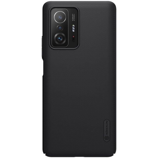 For Xiaomi Mi 11T / 11T Pro NILLKIN Frosted Concave-convex Texture PC Phone Protective Case(Black)