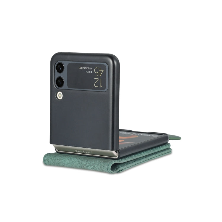 For Samsung Galaxy Z Flip3 5G AZNS Dream II Skin Feel PU+TPU Horizontal Flip PU Phone Case(Green) - free shipping - PMC TechLife - Order now!