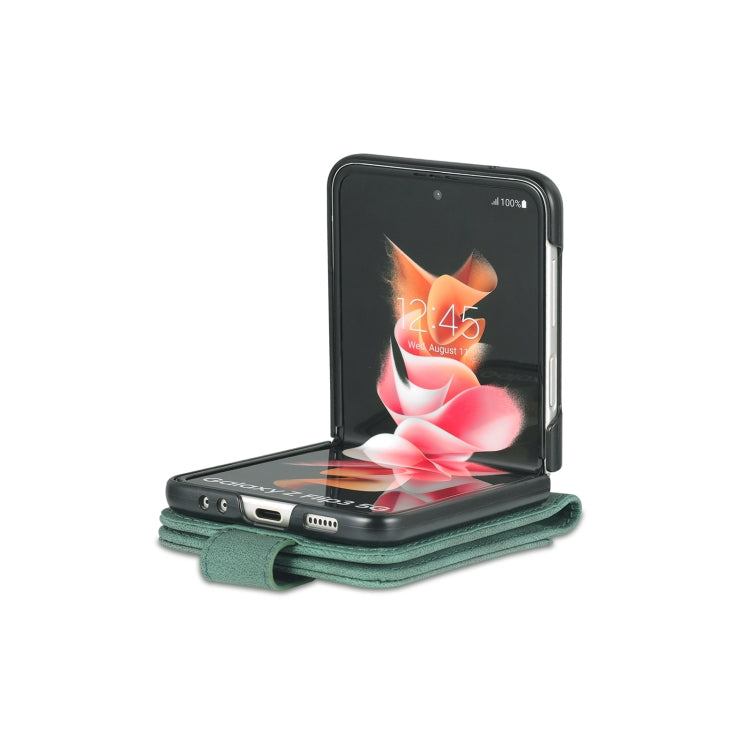 For Samsung Galaxy Z Flip3 5G AZNS Dream II Skin Feel PU+TPU Horizontal Flip PU Phone Case(Green) - free shipping - PMC TechLife - Order now!