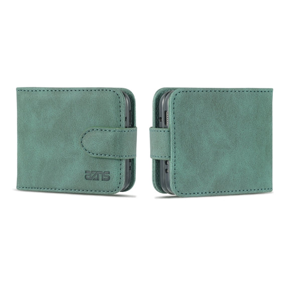 For Samsung Galaxy Z Flip3 5G AZNS Dream II Skin Feel PU+TPU Horizontal Flip PU Phone Case(Green)