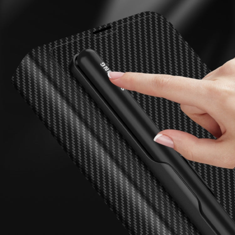 For Samsung Galaxy Z Fold3 5G GKK Ultra-thin Horizontal Flip Leather Phone Case with Pen Slot(Silver) - Galaxy Phone Cases by GKK | Online Shopping South Africa | PMC TechLife | Buy Now Pay Later Mobicred