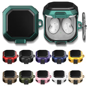 For Samsung Galaxy Buds Live / Buds 2 / Buds Pro / Buds 2 Pro Thunder Battlegear Anti-fall Earphones Protective Case with Switch (Purple)