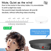 52cm Remote Control Electric Rotating Turntable Display Stand Video Shooting Props Turntable, Plug-in Power, Power Plug:EU Plug(Black)