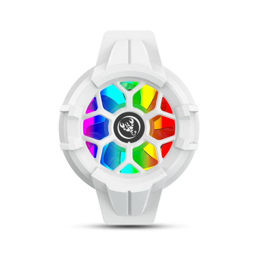 HXSJ P10 Portable Gaming Mobile Phone Radiator Holder with Rainbow Backlight(White) - Cooling Fan Radiator by HXSJ | Online Shopping South Africa | PMC Jewellery | Buy Now Pay Later Mobicred
