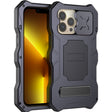 For iPhone 13 Pro Camshield Shockproof Life Waterproof Dustproof Metal Case with Holder (Black) - free shipping - PMC TechLife - Order now!