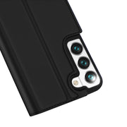 For Samsung Galaxy S22 5G DUX DUCIS Skin Pro Series Horizontal Flip Leather Phone Case with Holder & Card Slots(Black)