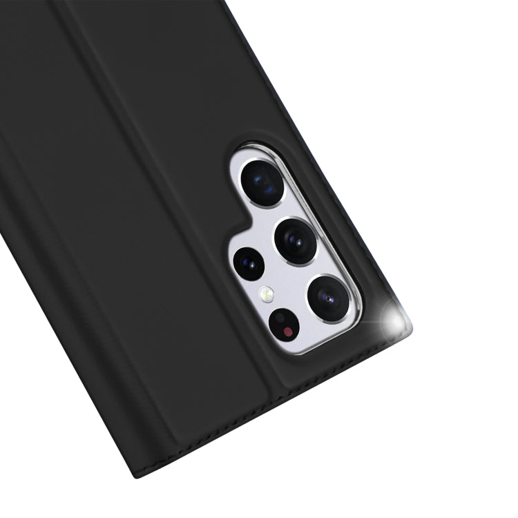 For Samsung Galaxy S22 Ultra 5G DUX DUCIS Skin Pro Series Horizontal Flip Leather Phone Case with Holder & Card Slots(Black) - free shipping - PMC TechLife - Order now!