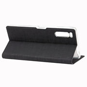 For Sony Xperia 5 ViLi Shockproof TPU + PU Horizontal Flip Protective Case with Card Slot & Holder(Black)