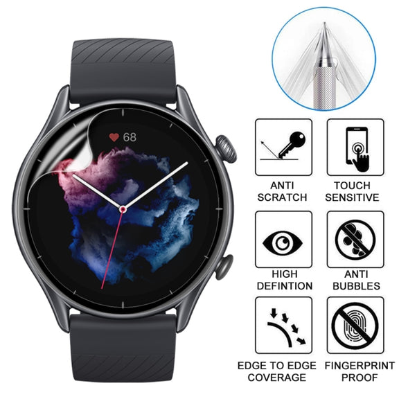 Curved 3D Composite Material Soft Film Screen Protector For Amazfit GTR 3