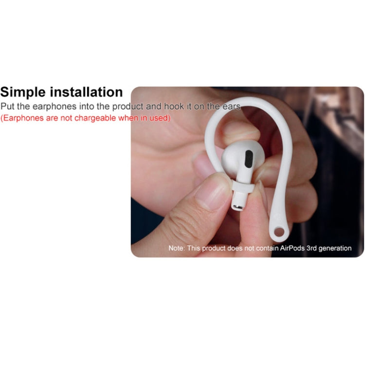 1 Pair imak Wireless Earphones Silicone Anti-lost Lanyard Ear Hook For AirPods 3(White) - Anti-lost & Holder by imak | Online Shopping South Africa | PMC TechLife