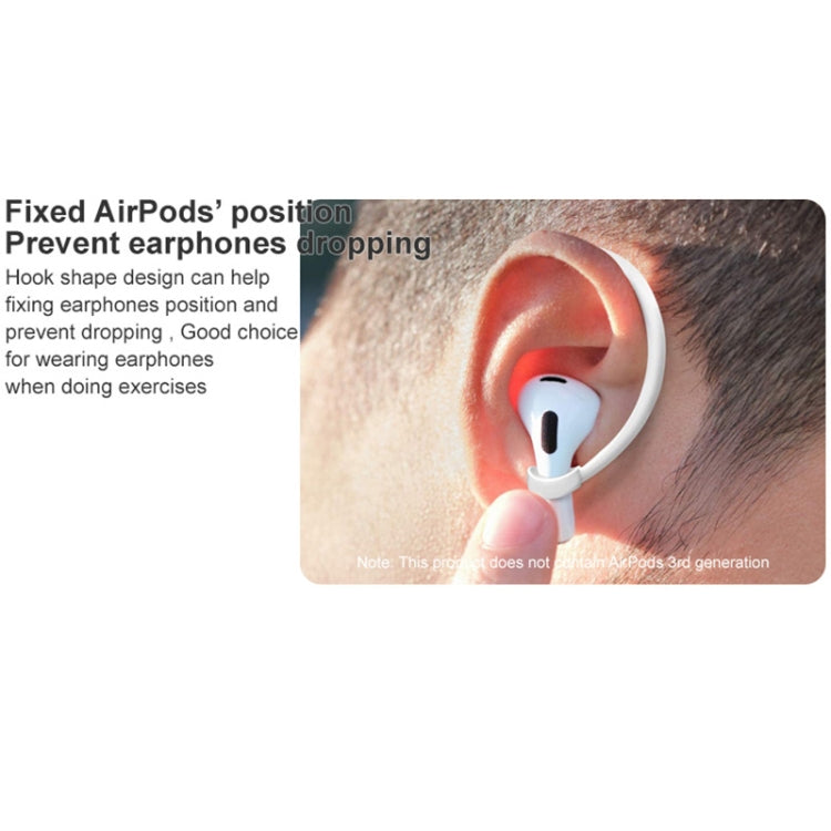 1 Pair imak Wireless Earphones Silicone Anti-lost Lanyard Ear Hook For AirPods 3(White) - Anti-lost & Holder by imak | Online Shopping South Africa | PMC TechLife