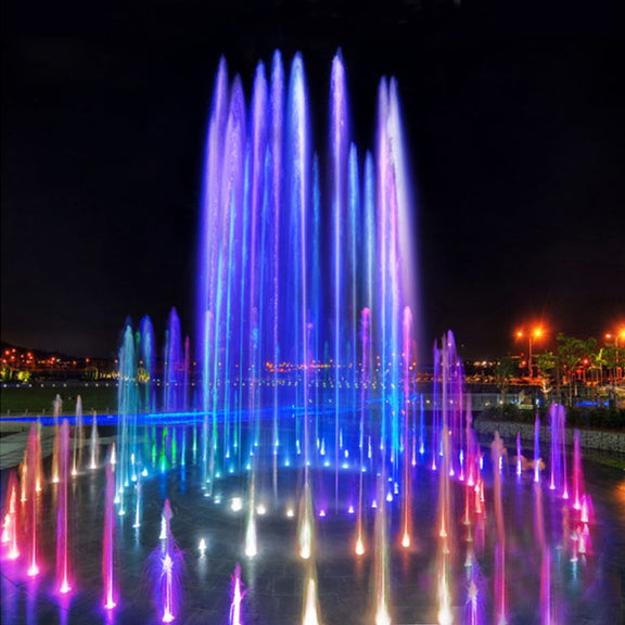 18W Landscape Colorful Color Changing Ring LED Aluminum Alloy Underwater Fountain Light(Colorful)