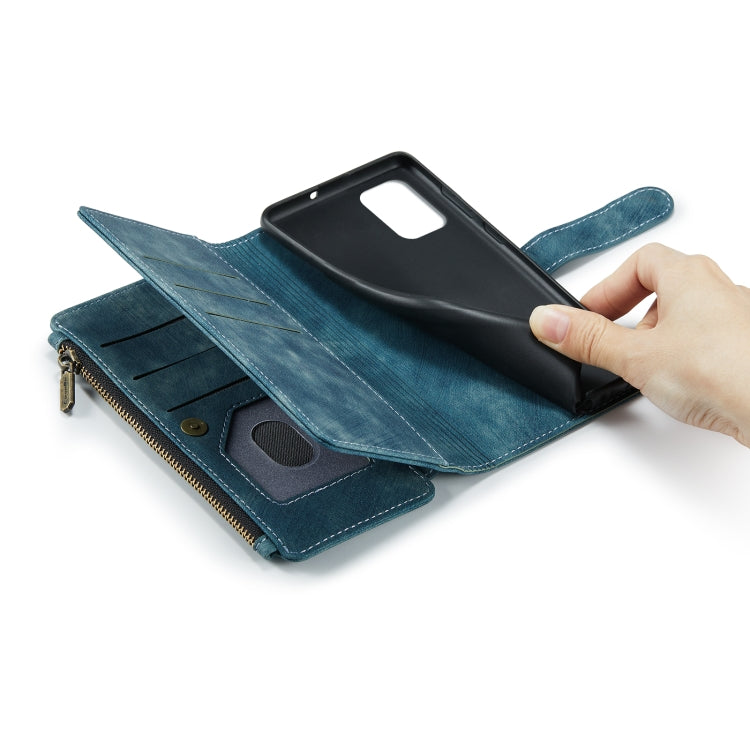 For Samsung Galaxy A71 4G CaseMe-C30 Multifunctional Horizontal Flip PU + TPU Phone Case(Blue) - Galaxy Phone Cases by CaseMe | Online Shopping South Africa | PMC TechLife | Buy Now Pay Later Mobicred