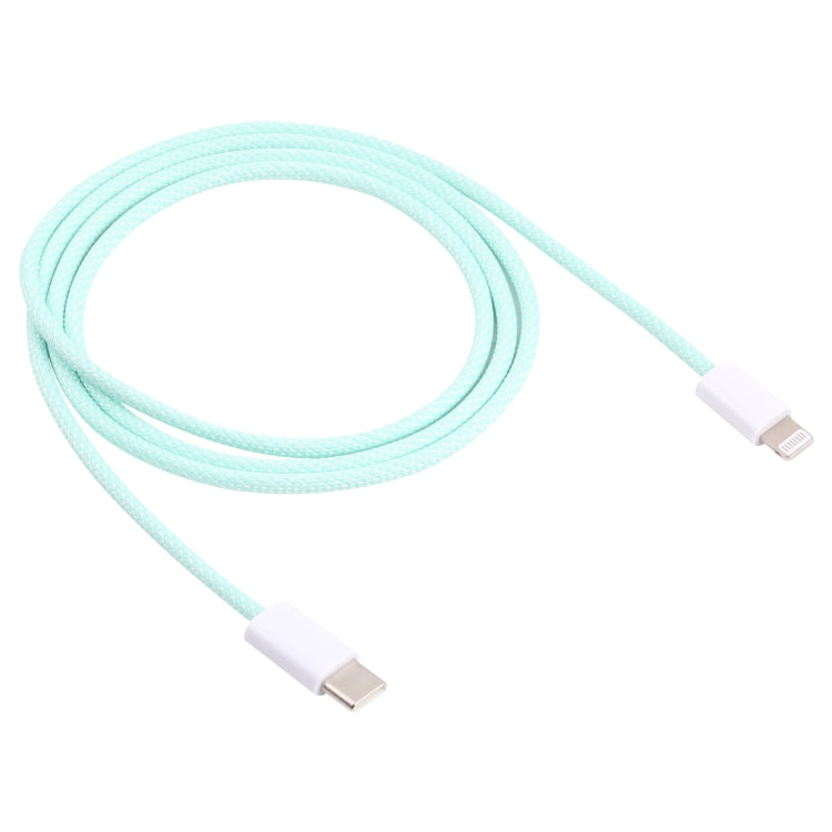 12W PD USB-C / Type-C to 8 Pin Data Cable, Cable Length: 1m(Green) - 2 in 1 Cable by PMC TechLife | Online Shopping South Africa | PMC TechLife