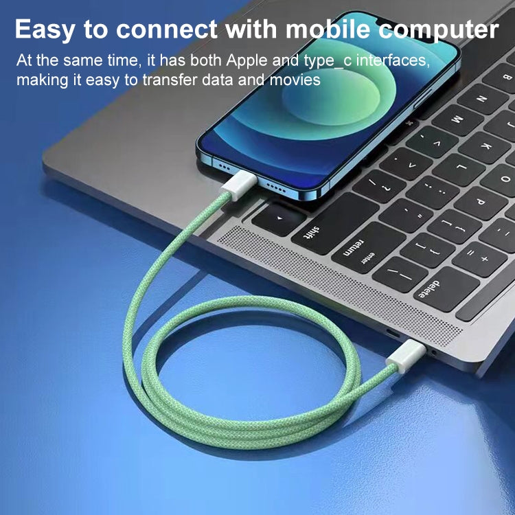 12W PD USB-C / Type-C to 8 Pin Data Cable, Cable Length: 1m(Yellow) - 2 in 1 Cable by PMC TechLife | Online Shopping South Africa | PMC TechLife