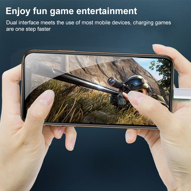 12W PD USB-C / Type-C to 8 Pin Data Cable, Cable Length: 1m(White) - 2 in 1 Cable by PMC TechLife | Online Shopping South Africa | PMC TechLife