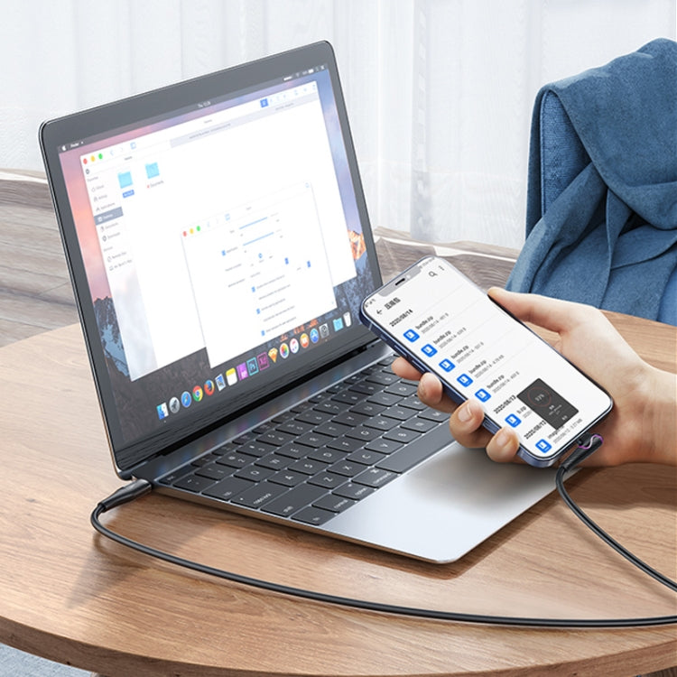 REMAX RC-192i Carrie Series PD 20W USB-C / Type-C to 8 Pin 90 Degree Elbow Fast Charging Gaming Data Cable, Cable Length: 1m(White) - 2 in 1 Cable by REMAX | Online Shopping South Africa | PMC TechLife | Buy Now Pay Later Mobicred