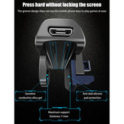 MeMo AK02 Burst Shooting Capacitive Mobile Phone Gamepad(Blue)