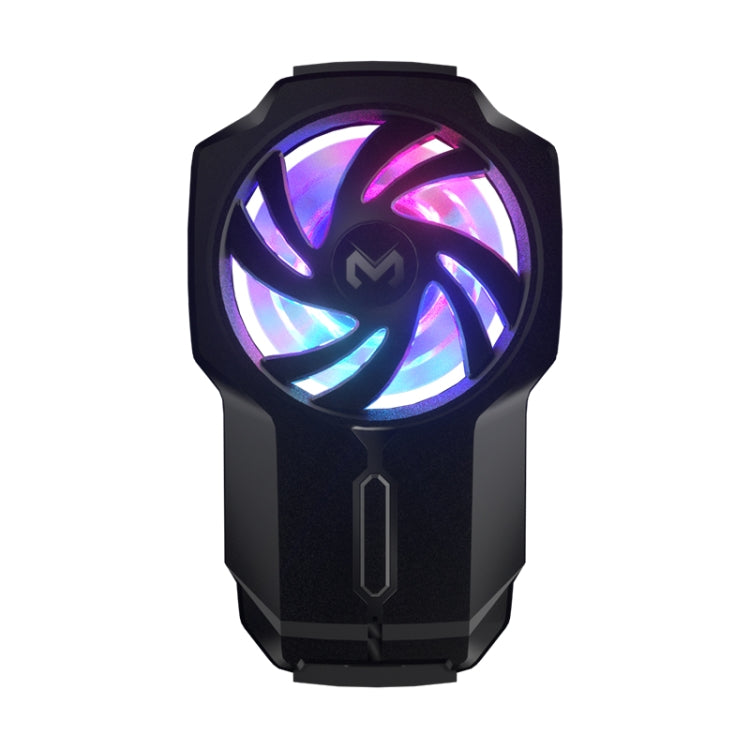 MeMo FL05 Fan Mobile Phone Radiator with Colorful Lights(Black) - free shipping - PMC Jewellery - Order now!