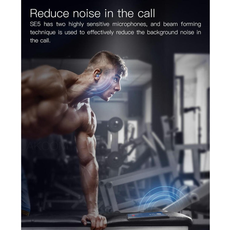 JAKCOM SE5 True Wireless Sport Bluetooth Earphone(Black) - Sport Earphone by JAKCOM | Online Shopping South Africa | PMC Jewellery | Buy Now Pay Later Mobicred