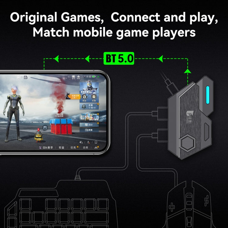 GAMWING MixSE Bluetooth 5.0 Keyboard Mouse Converter Shooting Game Auxiliary Tool - free shipping - PMC Jewellery - Order now!