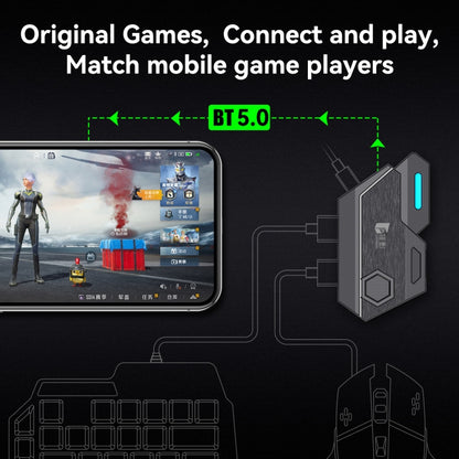 GAMWING MixSE Bluetooth 5.0 Keyboard Mouse Converter Shooting Game Auxiliary Tool - free shipping - PMC Jewellery - Order now!