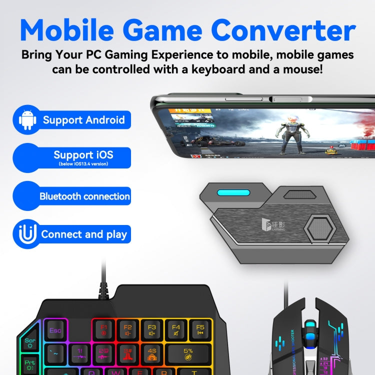 GAMWING MixSE Bluetooth 5.0 Keyboard Mouse Converter Shooting Game Auxiliary Tool - free shipping - PMC Jewellery - Order now!