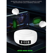 X6WS Mini Noise Reduction Digital Display TWS Wireless Bluetooth Earphone(Skin Color)