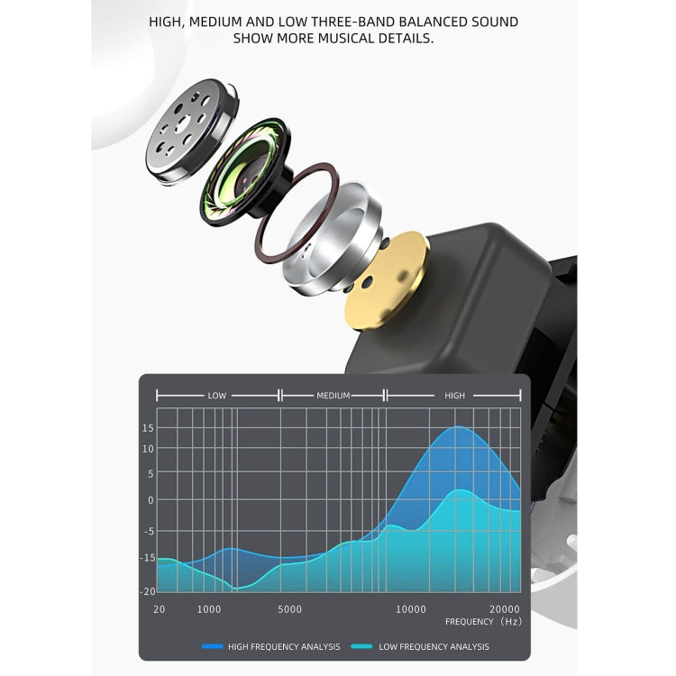 X6WS Mini Noise Reduction Digital Display TWS Wireless Bluetooth Earphone(White) - TWS Earphone by PMC TechLife | Online Shopping South Africa | PMC TechLife